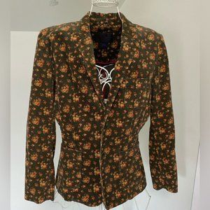 Ralph Lauren Corduroy Blazer Jacket Green  Vintage size large